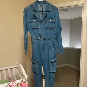 Fashion Nova Full body jean jumpsuit